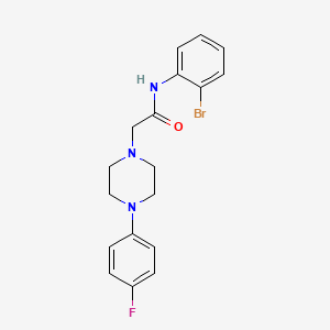 molecular formula C18H19BrFN3O B2357046 N-(2-bromophenyl)-2-[4-(4-fluorophenyl)piperazin-1-yl]acetamide CAS No. 329929-23-9