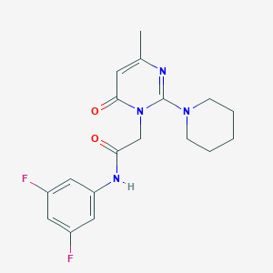 B2357074 N-(3,5-difluorophenyl)-2-(4-methyl-6-oxo-2-piperidin-1-ylpyrimidin-1(6H)-yl)acetamide CAS No. 1251627-20-9