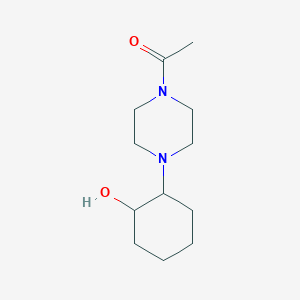 B2357076 1-[4-(2-Hydroxycyclohexyl)piperazin-1-yl]ethan-1-one CAS No. 1179661-20-1