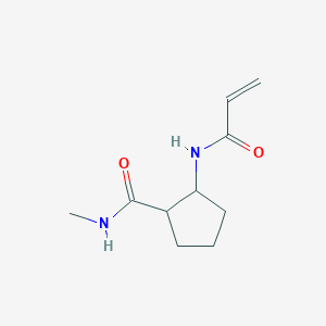 molecular formula C10H16N2O2 B2357095 N-Methyl-2-(prop-2-enoylamino)cyclopentane-1-carboxamide CAS No. 2190141-53-6