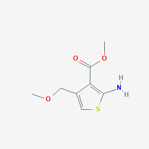 molecular formula C8H11NO3S B2357119 Methyl 2-amino-4-(methoxymethyl)thiophene-3-carboxylate CAS No. 349662-41-5