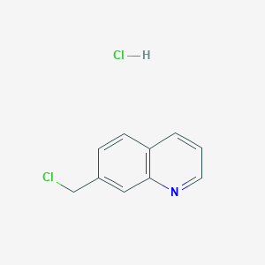 molecular formula C10H9Cl2N B2357126 7-(Chloromethyl)quinoline hydrochloride CAS No. 133739-63-6