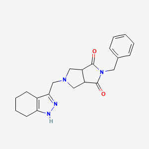 5-Benzyl-2-(4,5,6,7-tetrahydro-1H-indazol-3-ylmethyl)-1,3,3a,6a-tetrahydropyrrolo[3,4-c]pyrrole-4,6-dione
