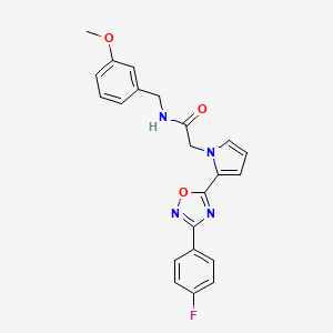 2-{2-[3-(4-fluorophenyl)-1,2,4-oxadiazol-5-yl]-1H-pyrrol-1-yl}-N-(3-methoxybenzyl)acetamide