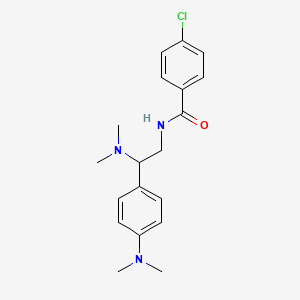 4-chloro-N-(2-(dimethylamino)-2-(4-(dimethylamino)phenyl)ethyl)benzamide