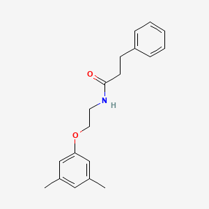 molecular formula C19H23NO2 B2357140 N-[2-(3,5-dimethylphenoxy)ethyl]-3-phenylpropanamide CAS No. 709011-05-2
