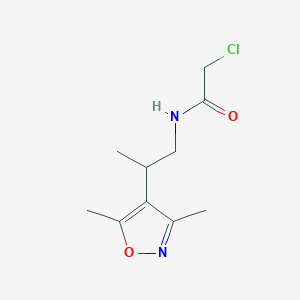 2-Chloro-N-[2-(3,5-dimethyl-1,2-oxazol-4-yl)propyl]acetamide
