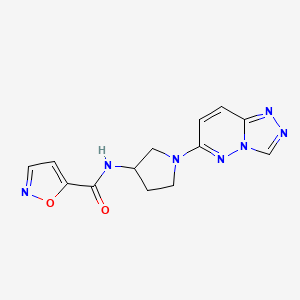 N-(1-([1,2,4]triazolo[4,3-b]pyridazin-6-yl)pyrrolidin-3-yl)isoxazole-5-carboxamide