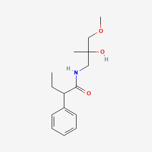 molecular formula C15H23NO3 B2357153 N-(2-hydroxy-3-methoxy-2-methylpropyl)-2-phenylbutanamide CAS No. 1334370-00-1