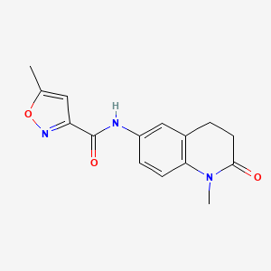 5-methyl-N~3~-(1-methyl-2-oxo-1,2,3,4-tetrahydro-6-quinolinyl)-3-isoxazolecarboxamide