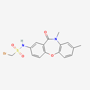 1-bromo-N-(8,10-dimethyl-11-oxo-10,11-dihydrodibenzo[b,f][1,4]oxazepin-2-yl)methanesulfonamide