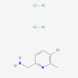 (5-Bromo-6-methylpyridin-2-yl)methanamine;dihydrochloride