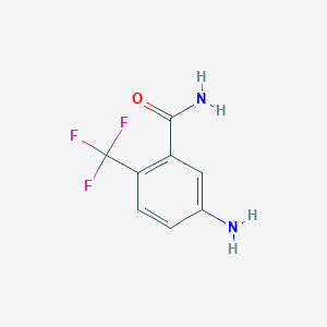 molecular formula C8H7F3N2O B2357175 5-Amino-2-(trifluoromethyl)benzamide CAS No. 1369881-97-9