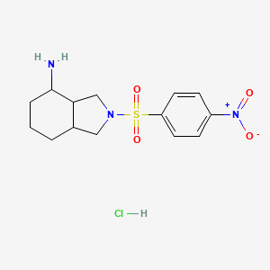 2-(4-nitrobenzenesulfonyl)-octahydro-1H-isoindol-4-amine hydrochloride