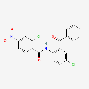 N-(2-benzoyl-4-chlorophenyl)-2-chloro-4-nitrobenzamide