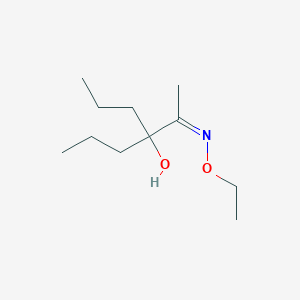molecular formula C11H23NO2 B235718 3-Hydroxy-3-propyl-2-hexanone O-ethyloxime CAS No. 154874-71-2