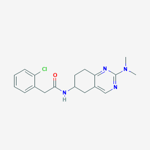molecular formula C18H21ClN4O B2357180 2-(2-chlorophenyl)-N-[2-(dimethylamino)-5,6,7,8-tetrahydroquinazolin-6-yl]acetamide CAS No. 2097919-10-1