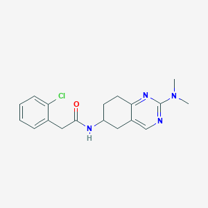 2-(2-chlorophenyl)-N-[2-(dimethylamino)-5,6,7,8-tetrahydroquinazolin-6-yl]acetamide