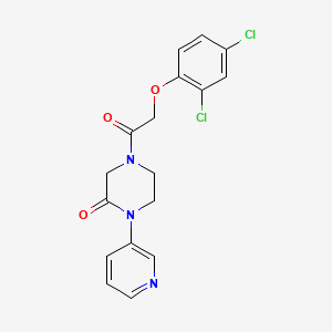 4-[2-(2,4-Dichlorophenoxy)acetyl]-1-(pyridin-3-yl)piperazin-2-one
