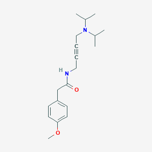 N-(4-(diisopropylamino)but-2-yn-1-yl)-2-(4-methoxyphenyl)acetamide