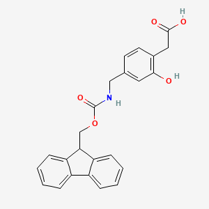 2-[4-[(9H-Fluoren-9-ylmethoxycarbonylamino)methyl]-2-hydroxyphenyl]acetic acid