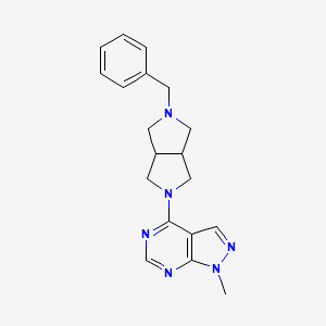 4-(2-Benzyl-1,3,3a,4,6,6a-hexahydropyrrolo[3,4-c]pyrrol-5-yl)-1-methylpyrazolo[3,4-d]pyrimidine