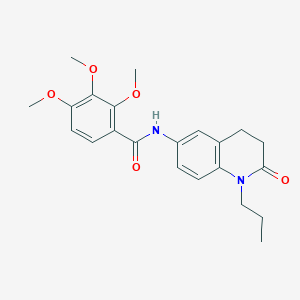 2,3,4-trimethoxy-N-(2-oxo-1-propyl-1,2,3,4-tetrahydroquinolin-6-yl)benzamide