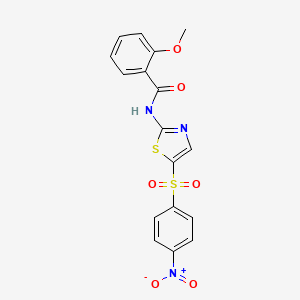 2-methoxy-N-{5-[(4-nitrophenyl)sulfonyl]-1,3-thiazol-2-yl}benzamide