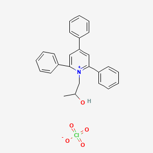 molecular formula C26H24ClNO5 B2357217 1-(2-羟丙基)-2,4,6-三苯基吡啶-1-鎓高氯酸盐 CAS No. 69821-59-6