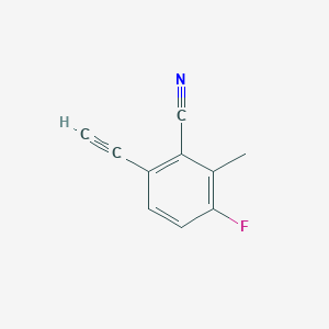 6-Ethynyl-3-fluoro-2-methylbenzonitrile