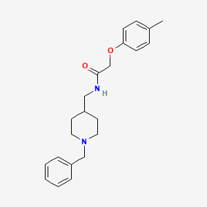 molecular formula C22H28N2O2 B2357229 N-[(1-benzylpiperidin-4-yl)methyl]-2-(4-methylphenoxy)acetamide CAS No. 954244-06-5