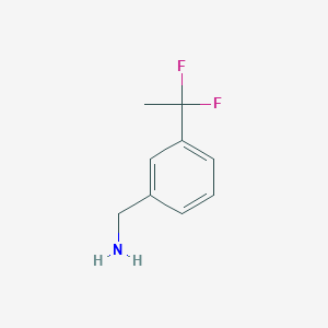 molecular formula C9H11F2N B2357232 (3-(1,1-Difluoroethyl)phenyl)methanamine CAS No. 1552282-03-7