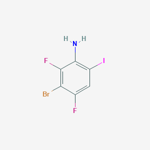 B2357248 3-Bromo-2,4-difluoro-6-iodoaniline CAS No. 2219373-70-1