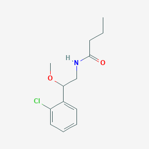 molecular formula C13H18ClNO2 B2357261 N-[2-(2-chlorophenyl)-2-methoxyethyl]butanamide CAS No. 1798544-02-1