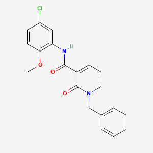 molecular formula C20H17ClN2O3 B2357266 1-benzyl-N-(5-chloro-2-methoxyphenyl)-2-oxo-1,2-dihydropyridine-3-carboxamide CAS No. 946244-99-1