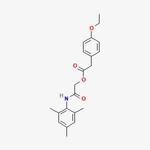 molecular formula C21H25NO4 B2357304 2-(Mesitylamino)-2-oxoethyl 2-(4-ethoxyphenyl)acetate CAS No. 1324746-34-0