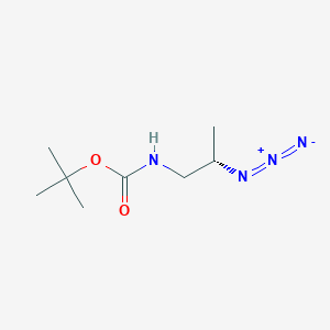 molecular formula C8H16N4O2 B2357306 叔丁基 N-[(2S)-2-叠氮丙基]氨基甲酸酯 CAS No. 677028-27-2