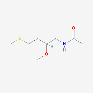N-(2-Methoxy-4-methylsulfanylbutyl)acetamide