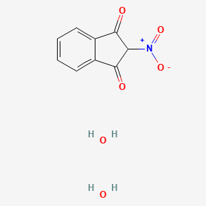 molecular formula C9H9NO6 B2357321 2-Nitro-1,3-indandione Dihydrate CAS No. 64887-75-8