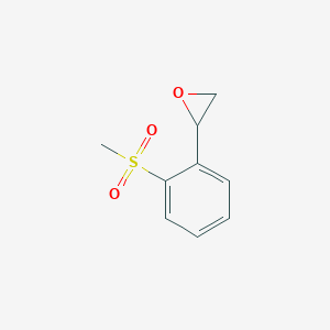molecular formula C9H10O3S B2357343 2-(2-(Methylsulfonyl)phenyl)oxirane CAS No. 93114-07-9