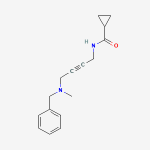 molecular formula C16H20N2O B2357357 N-(4-(benzyl(methyl)amino)but-2-yn-1-yl)cyclopropanecarboxamide CAS No. 1396857-16-1