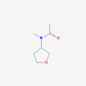 molecular formula C7H13NO2 B2357370 N-甲基-N-(氧杂环戊烷-3-基)乙酰胺 CAS No. 1545117-00-7