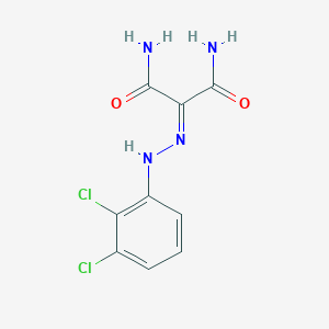 molecular formula C9H8Cl2N4O2 B2357372 2-[2-(2,3-Dichlorophenyl)hydrazinylidene]propanediamide CAS No. 896061-98-6