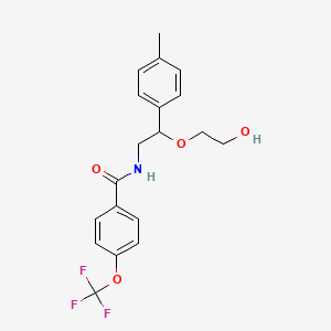 molecular formula C19H20F3NO4 B2357462 N-[2-(2-hydroxyethoxy)-2-(4-methylphenyl)ethyl]-4-(trifluoromethoxy)benzamide CAS No. 1798523-92-8