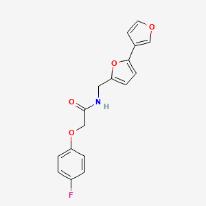 molecular formula C17H14FNO4 B2357500 N-({[2,3'-bifuran]-5-yl}methyl)-2-(4-fluorophenoxy)acetamide CAS No. 2097931-37-6