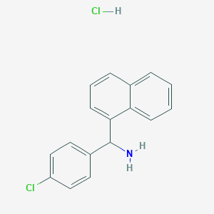 (4-Chlorophenyl)-naphthalen-1-ylmethanamine;hydrochloride