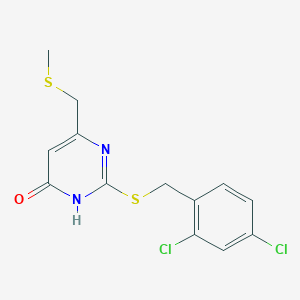 2-[(2,4-Dichlorobenzyl)sulfanyl]-6-[(methylsulfanyl)methyl]-4-pyrimidinol