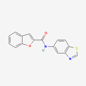 N-(benzo[d]thiazol-5-yl)benzofuran-2-carboxamide