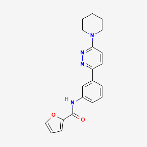 N-[3-(6-piperidin-1-ylpyridazin-3-yl)phenyl]furan-2-carboxamide
