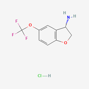 (3s)-5-(Trifluoromethoxy)-2,3-dihydrobenzo[b]furan-3-ylamine hcl